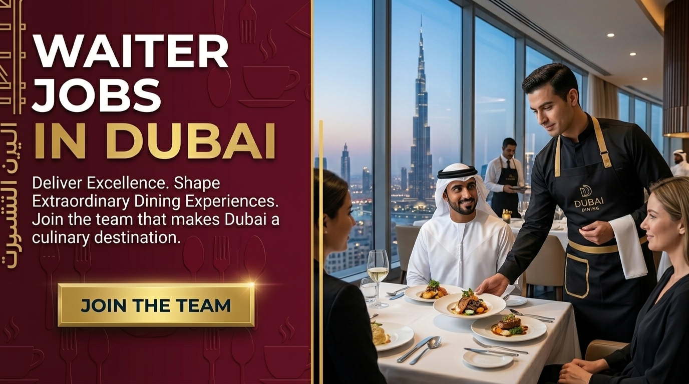 Waiter Jobs in Dubai